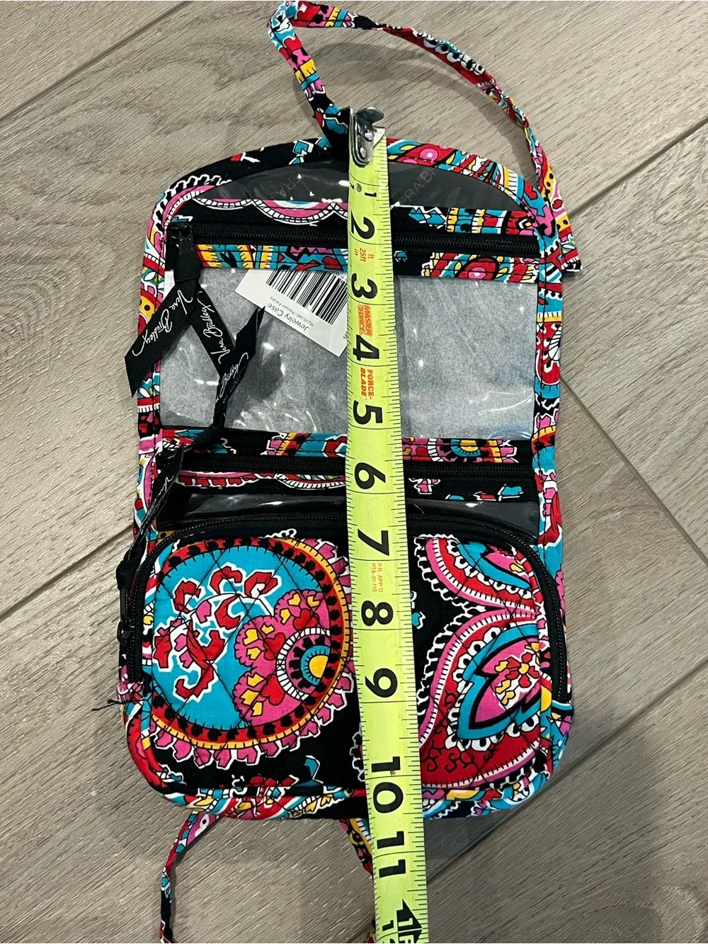 Vera Bradley Jewelry Travel Case Black and Pink Parisian Paisley NWT